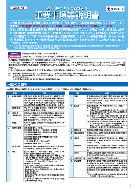 重要事項等説明書